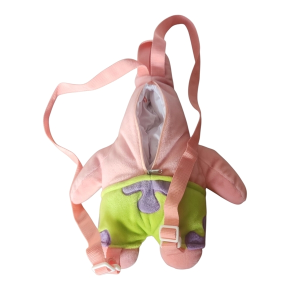 Nickelodeon Patrick Star Plush Backpack | Spongebob Squarepants Character Bag - Picture 3 of 10